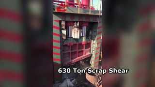 Nouvelle cisaille hydraulique à portique haute puissance 630 tonnes de force de coupe pour le recyclage de la ferraille d'acier à grande échelle