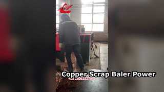 See Why Choose High Density 160ton Scrap Metal Baler 30kW for Copper Scrap