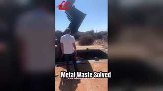 Regarder : Équipement robuste de presse à déchets métalliques pour la vitrine de la gestion des déchets