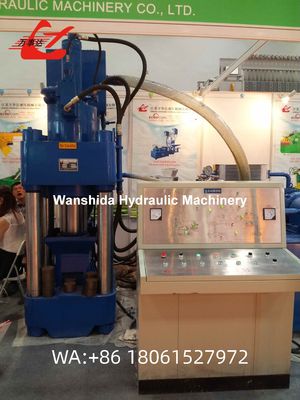 Hydraulic Scrap Briquetting Press 3150kN For Aluminum Shavings With Minimal Space Required