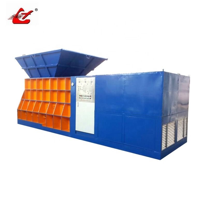 Hydraulic Horizontal Container Scrap Shear 4000kN Industrial Huge Hydraulic System For Heavy Steel In Manufacturing Plant