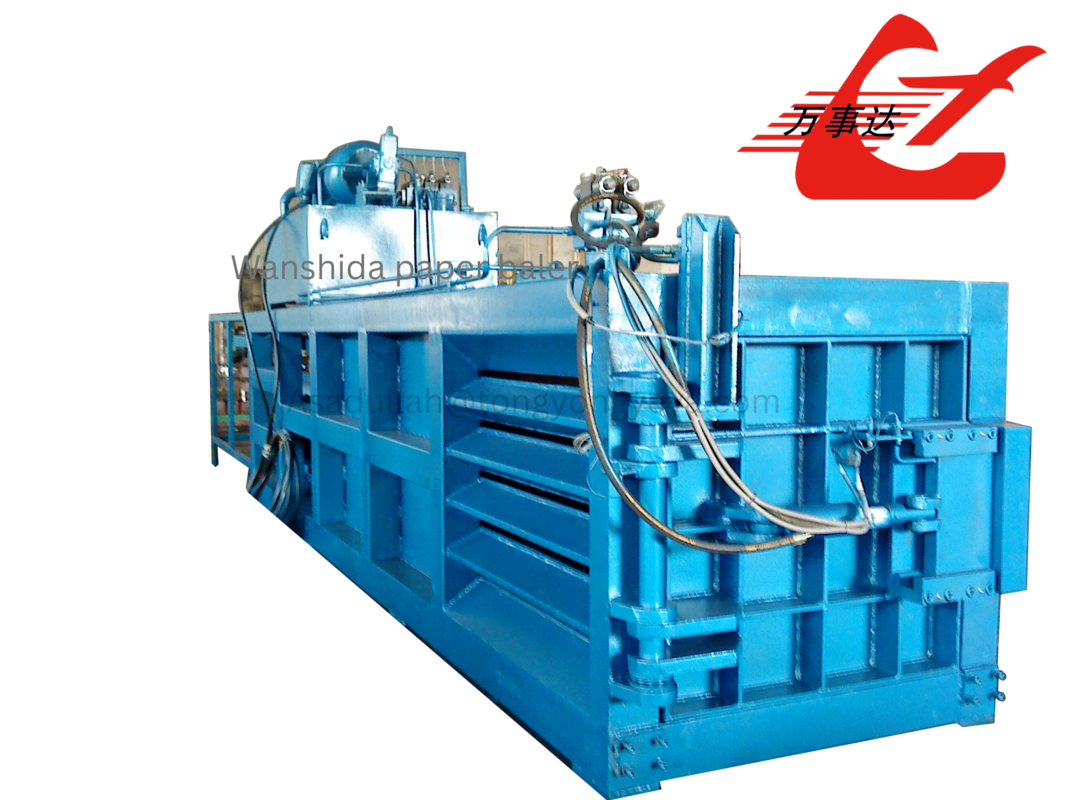 37kW Horizontal Baler Machine Length 1900mm Pet Bottle Baling Machine