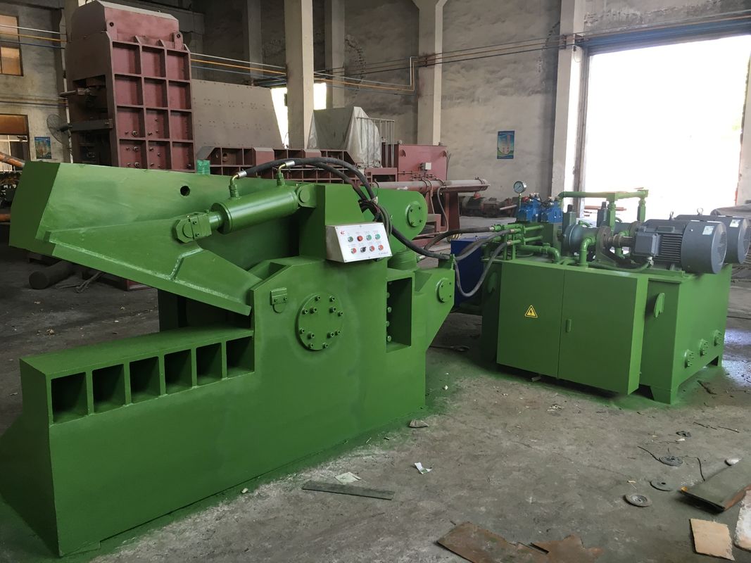 Hydraulic 4000kN Heavy Duty Alligator Shear with 1200mm Blade for Oversized Scrap Steel Cutting