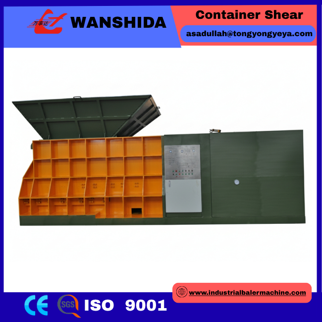 Industrial Hydraulic Container Shear Scrap Steel & Metal Recycling Equipment