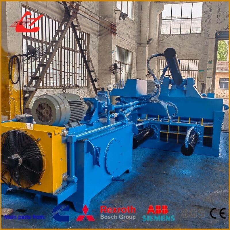 Hydraulic Scrap Metal Baler 3500-4500 Kg/H High Output Turn Out Discharge