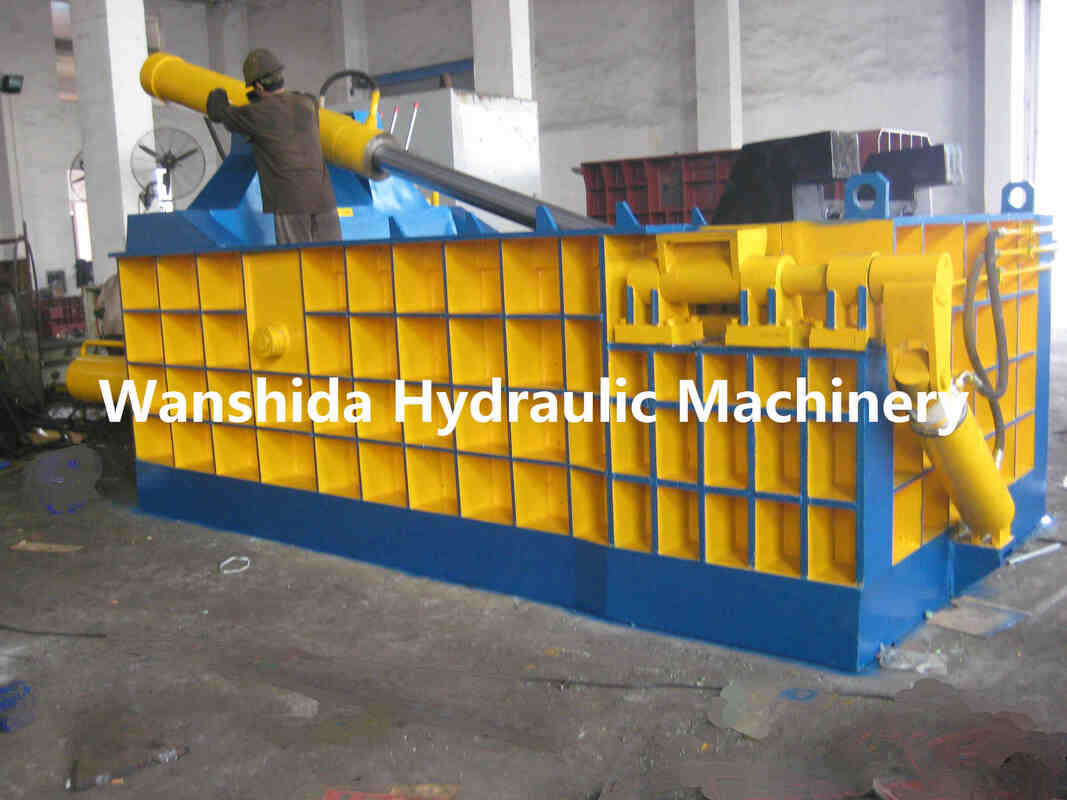 Custom Voltage 1600kN Hydraulic Metal Baler For Scrap Metal Recycling And Compact Bale Production