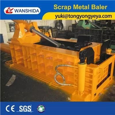 Three Ram Hydraulic Metal Baler Machine 30kW For Non Ferrous Metals