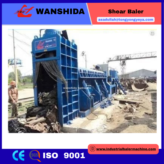 630 Ton Scrap Metal Shear Baler With 5000x1750x950mm Press Room, 220kW Power For Efficient Metal Recycling