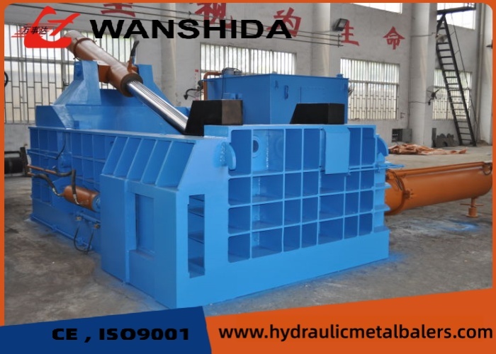 Hydraulic Scrap Metal Baling Press For Steel Scrap Recycling With 1600 KN Force And 400×400 Mm Bale Size