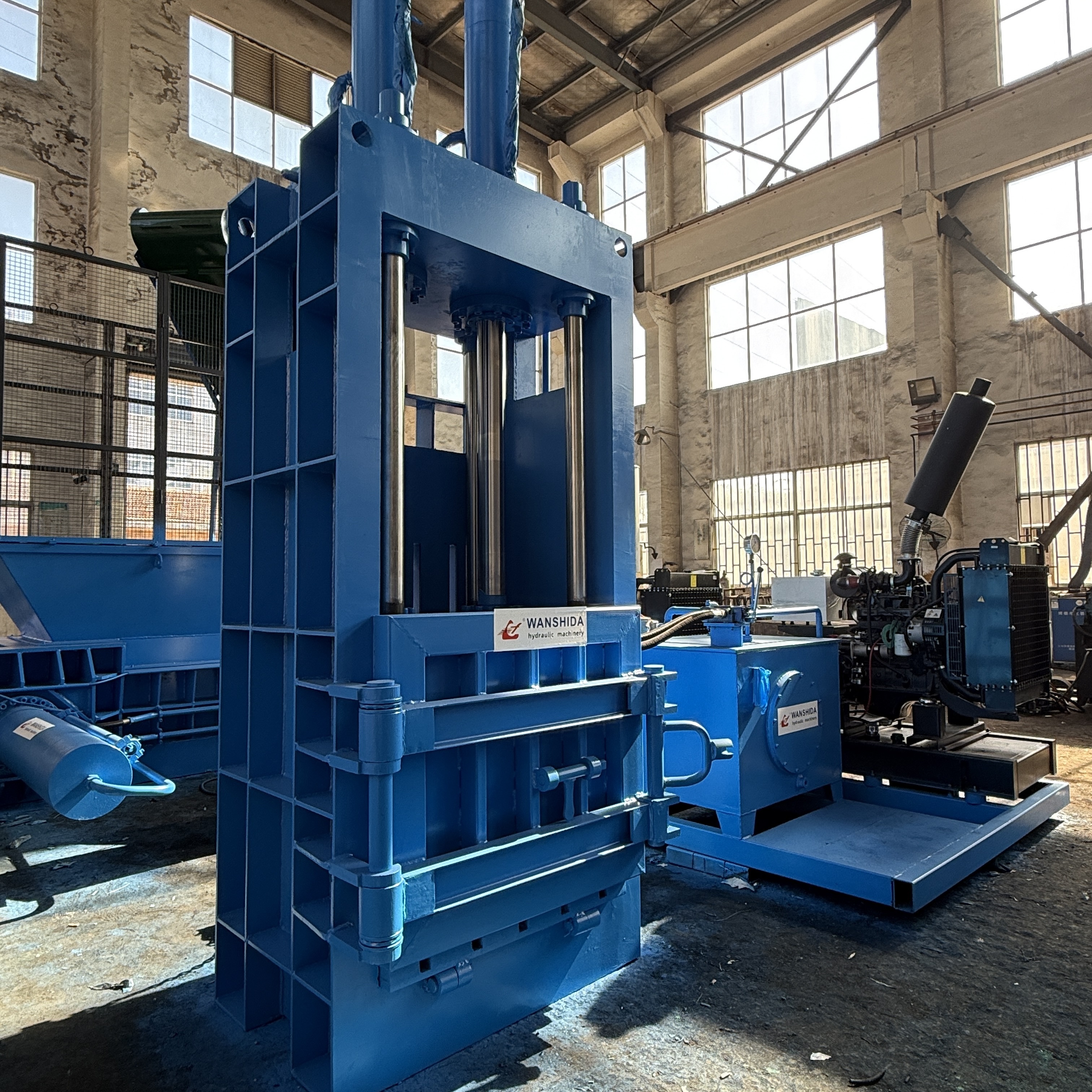 Automatic Belting Waste Paper Baler With 6–8.4 T/H Capacity ,1000×1100mm Bale Size And Horizontal Structure