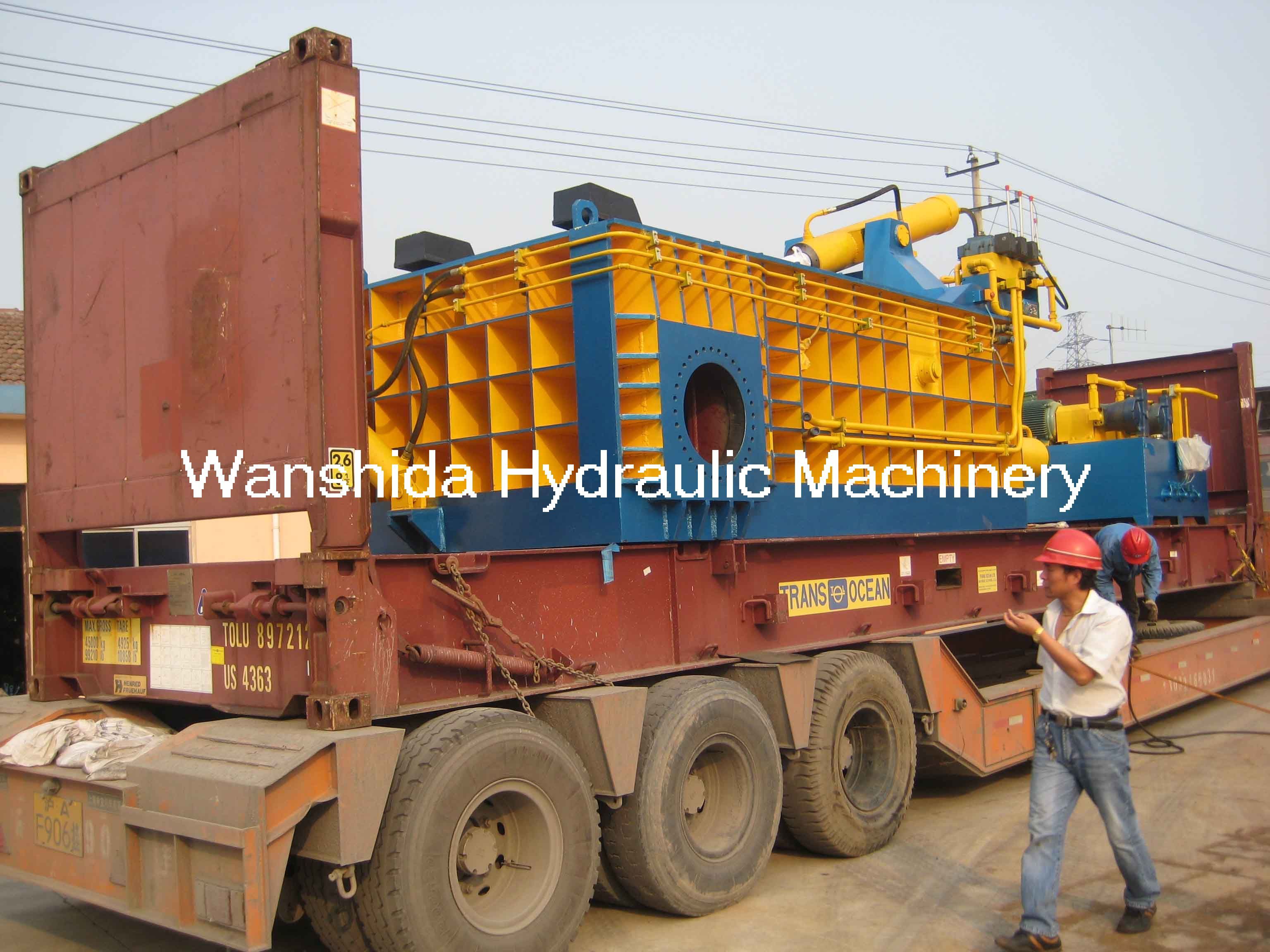 Custom Voltage 1600kN Hydraulic Metal Baler For Scrap Metal Recycling And Compact Bale Production