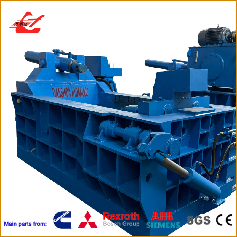 Industrial Hydraulic Steel Baling Machine Automatic Operation Mode 380V/50Hz Voltage for Scrap Metal Recycling