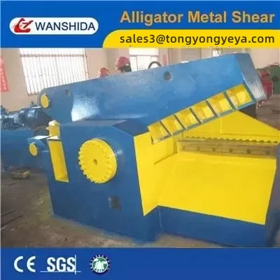 Cisaille hydraulique robuste 285mm d'ouverture maximale de lame pour le recyclage de l'acier et de la ferraille